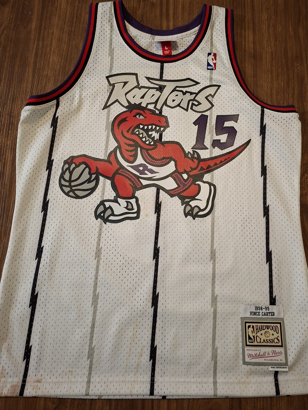 Raptors NBA Jersey Vince Carter 1998-99